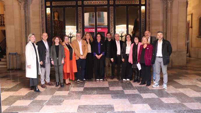 Representantes del PSOE, MÉS per Mallorca y El PI en el Consell.