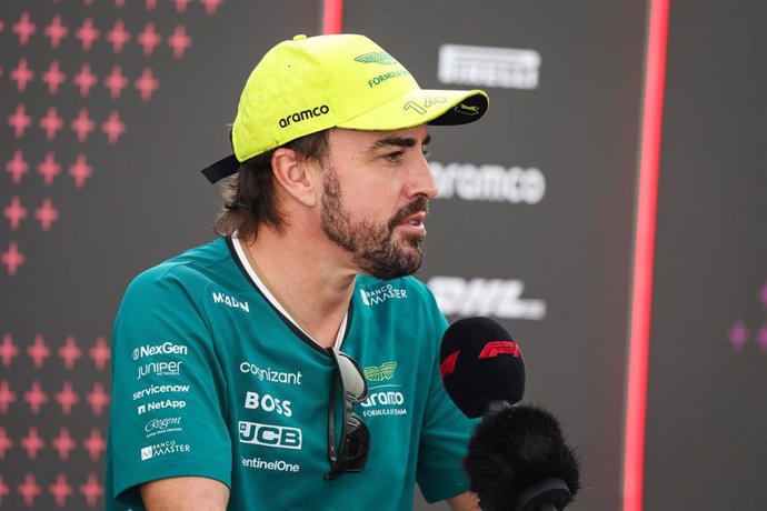 Archivo - El piloto español de F1 Fernando Alonso (Aston Martin), en el GP de Catar 2024. 