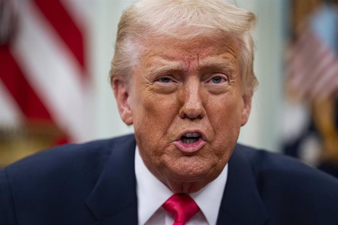 El presidente de Estados Unidos, Donald Trump, durante un acto en el Despacho Oval de la Casa Blanca (archivo)