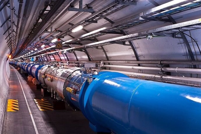 Imagen de un túnel de acelerador de partículas.