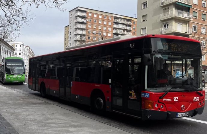 Autobús urbano de Zaragoza.