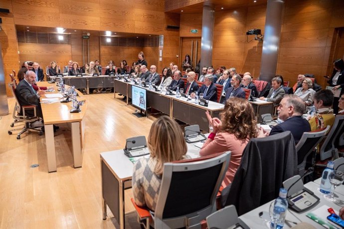 El presidente del Senado, Pedro Rollán, ha inaugurado este jueves el acto de lectura del Pacto por el RECUERDO.