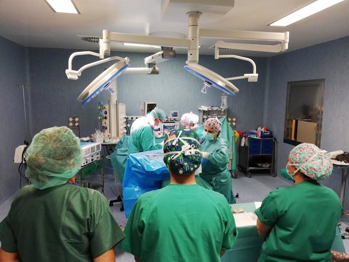 Quirófano de un hospital de Huelva.