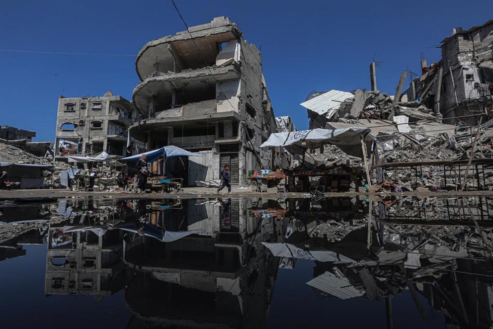 Edificios destruidos en Yabalia por la ofensiva del Ejército de Israel contra la Franja de Gaza (archivo)