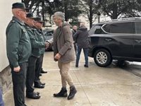 Marlaska visita las obras de la Casa Cuartel de la Guardia Civil en Jaca, que optimizarán la eficiencia energética
