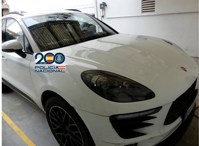 Imaxe  dun Porsche cedida pola Policía Nacional.
