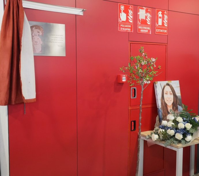 Imatge de l'homenatge a Núria López