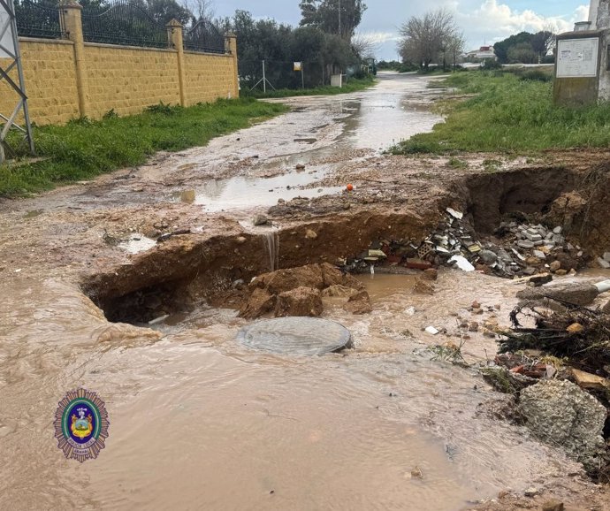 Daños causados por la borrasca Konrad en Arahal
