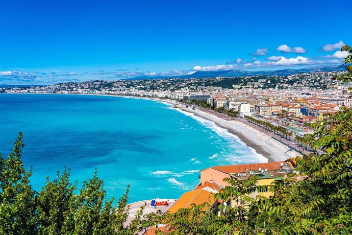 Archivo - Imagen de la costa de Niza, en Francia