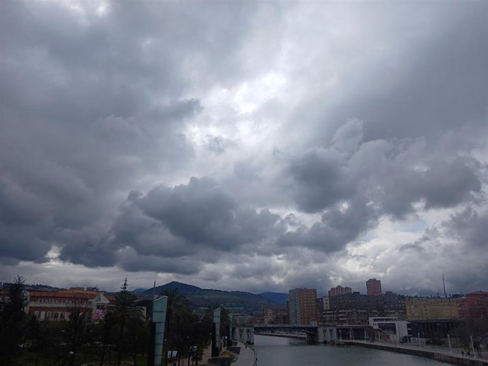 Cielos muy nubosos en Bilbao.
