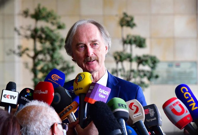 Archivo - Imagen de archivo del enviado especial de la ONU para Siria, Geir Pedersen