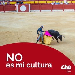 CHA Jaca rechaza la celebración de festejos taurinos en las fiestas.