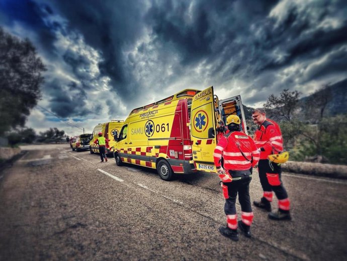 Una ambulancia del SAMU.