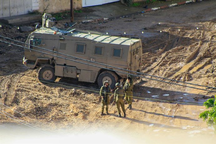 Archivo - Arquivo - O exército israelense em Jenin, na Cisjordânia