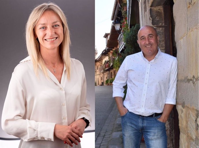 La alcaldesa de Castro Urdiales, Susana Herrán, y el alcalde de Cartes, Agustín Molleda