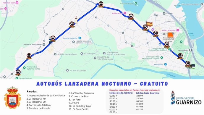 Mapa de paradas