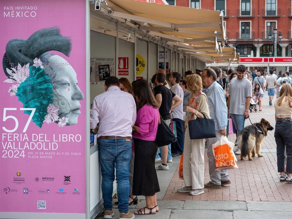 Imagen de la pasada edición de la Feria del Libro de Valladolid.