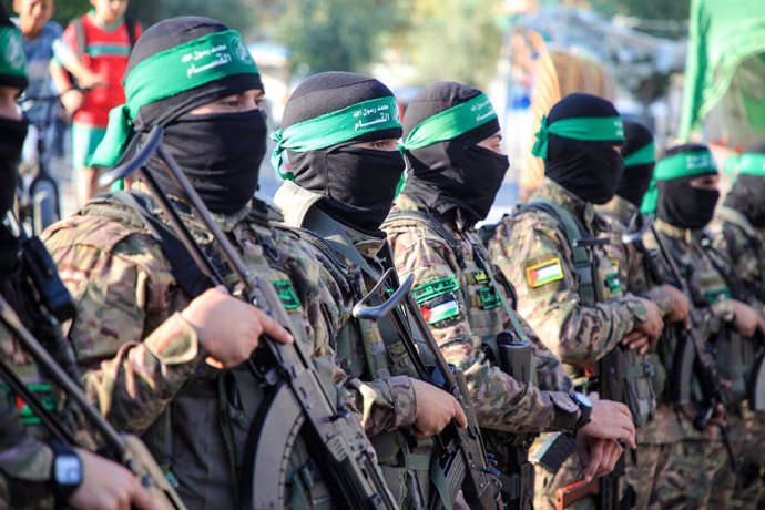 Archivo - Membres armats de Hamas