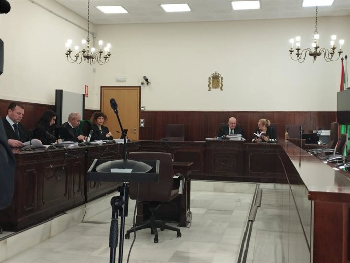 Archivo - Momento del juicio por el asesinato de una mujer en Palos en abril de 2023.