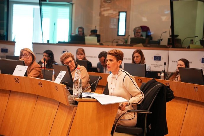 María Chivite inicia su actividad como vicepresidenta de los socialistas europeos en el Comité de las Regiones.
