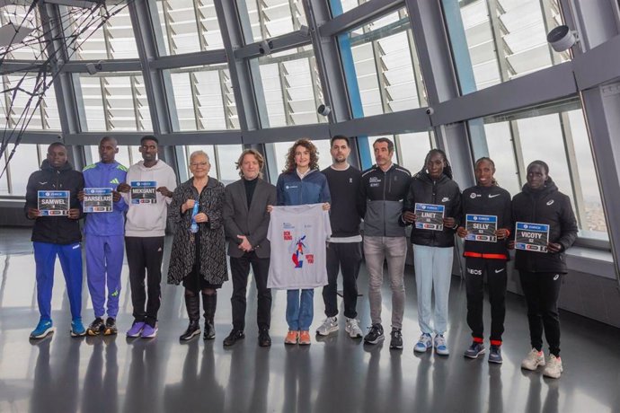 El concejal de Deportes, David Escudé, en la presentación de la 46 Zurich Marató de Barcelona que se celebra este domingo