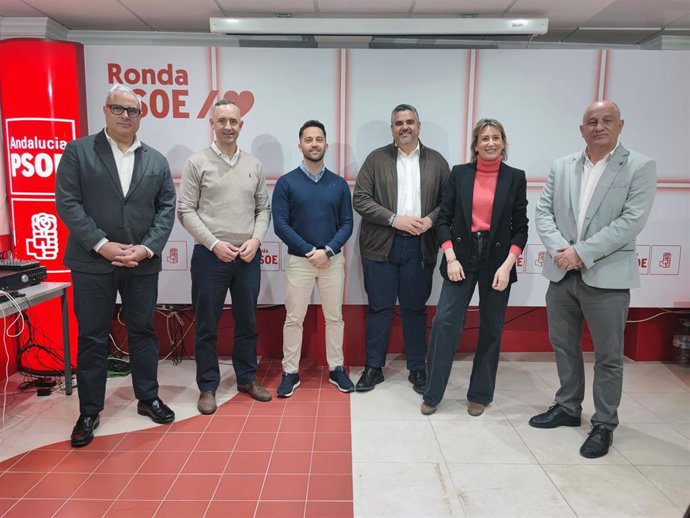 El portavoz del PSOE en la Diputación de Málaga, Josele González, en rueda de prensa