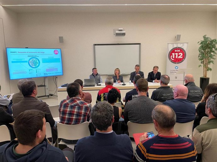 La consejera Amparo López durante la jornada para informar sobre la implantación de los Planes de Actuación Municipal ante el Riesgo de Incendios Forestales (PAMIF).