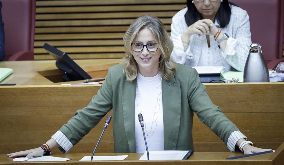 Archivo - La portavoz adjunta del GPP en Les Corts, Laura Chuli
