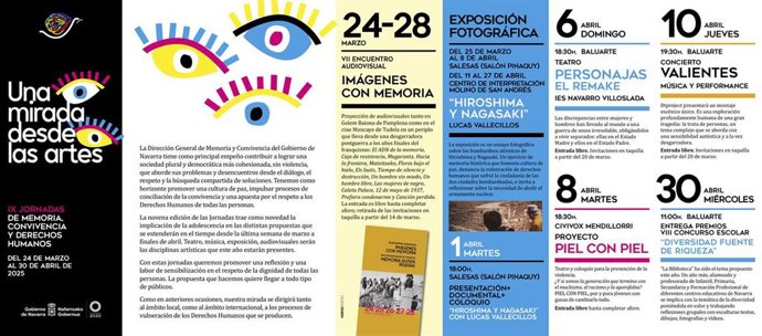 Folleto de las IX Jornadas de Memoria, Convivencia y Derechos Humanos