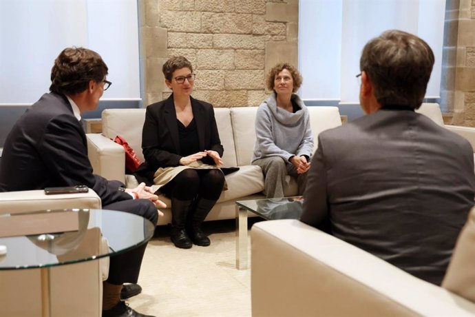 El president de la Generalitat, Salvador Illa, es reuneix amb PEN Català