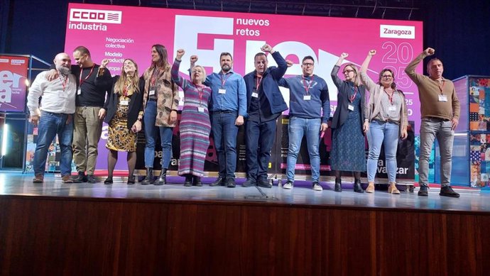 La comisión ejecutiva resultante del IV Congreso CCOO Industria Aragón