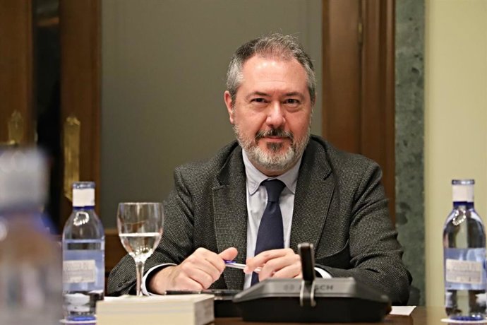 El portavoz del PSOE en el Senado, Juan Espadas