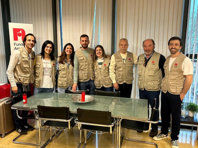 Cooperantes que integran la nueva expedición oftalmológica de la Fundación Arruzafa a Guinea Ecuatorial.