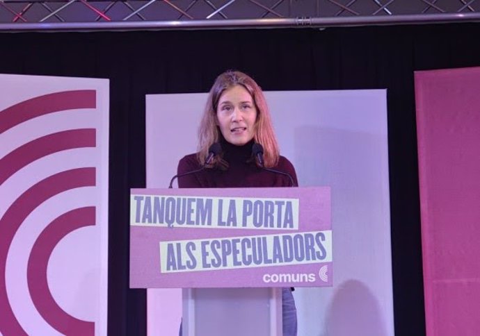 La líder dels Comuns al Parlament, Jéssica Albiach