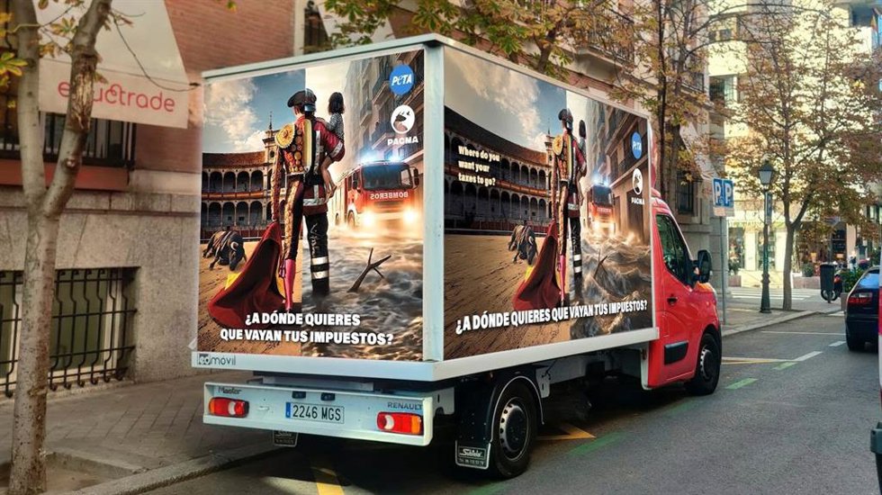 PETA y PACMA denuncian la inversión de dinero público en la tauromaquia durante las Fallas