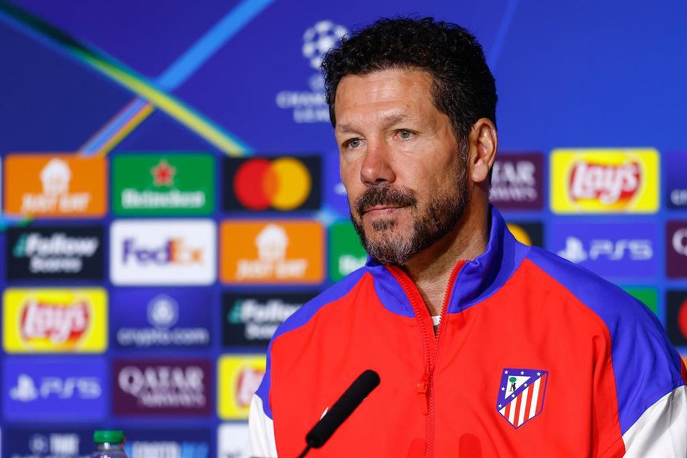 Diego Pablo Simeone, entrenador del Atlético de Madrid.