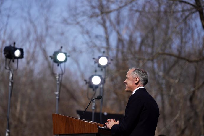 March 14, 2025, Ottawa, On, CAN: Prime Minister Mark Carney speaks at a news conference following a cabinet swearing in ceremony at Rideau Hall in Ottawa, on Friday, March 14, 2025.