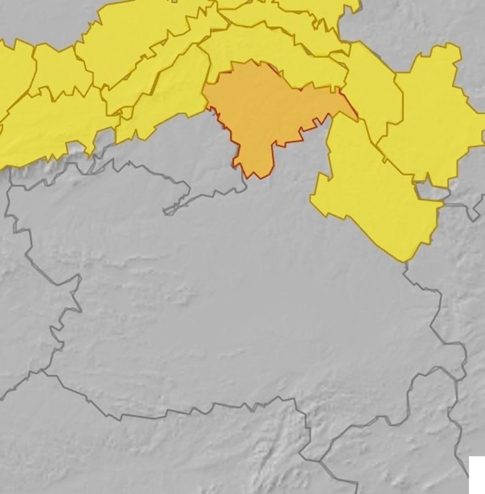 La Aemet ha lanzado avisos de nivel naranja, por fuertes nevadas, en La Alcarria de Guadalajara, así como de nivel amarillo en el resto de sus comarcas y en la Serranía de Cuenca