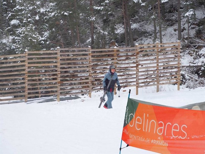El Rey felipe VI este domingo disfrutando de la nieve en la estación de esquí turolense de Aramón Valdelinares
