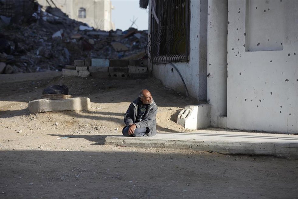 Imagen de archivo de un palestino en Gaza 