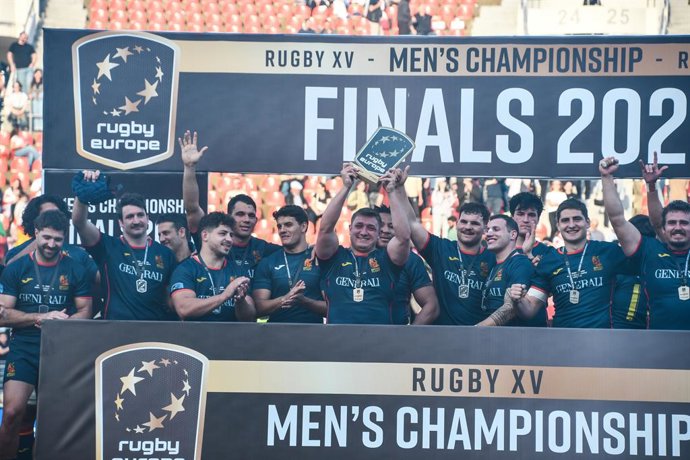 La selección española masculina de rugby XV, subcampeona de Europa