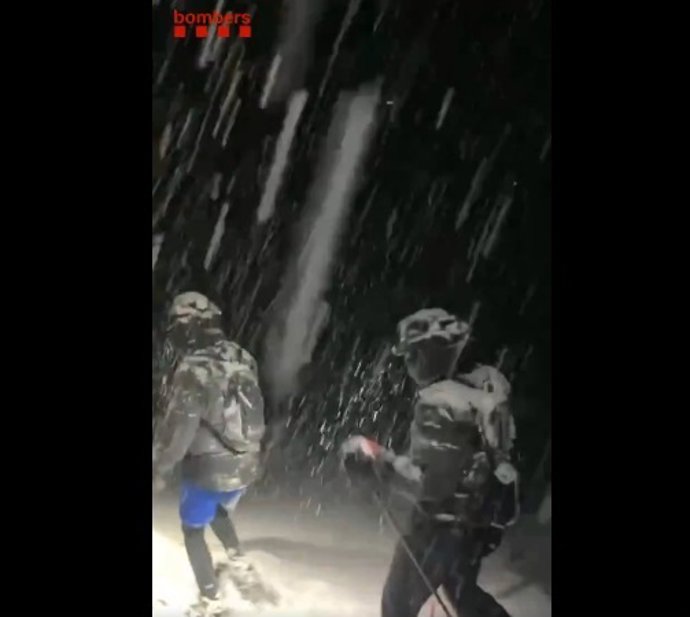 Rescate de dos excursionistas en Riu de Cerdanya (Lleida)