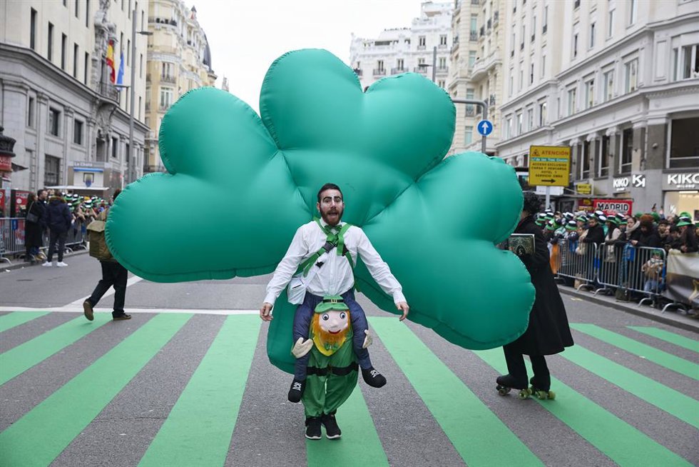 III Desfile de San Patricio de Madrid, a 15 de marzo de 2025, en Madrid (España).