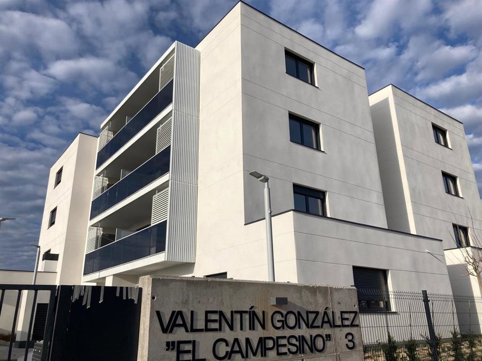 Archivo - Imagen de unas promociones en vivienda en Getafe