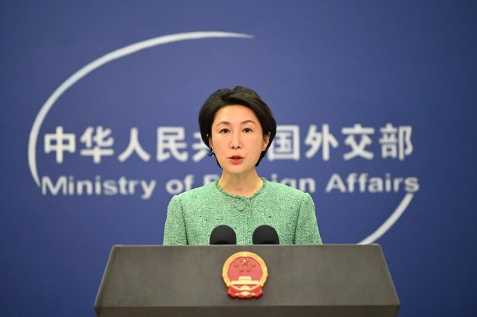 Archivo - Arquivo - Mao Ning, porta-voz do Ministério das Relações Exteriores da China.