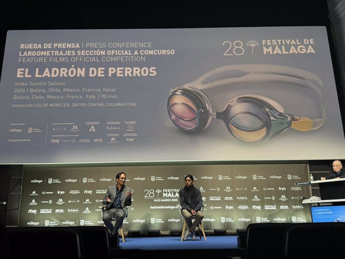 Rueda de prensa de la película  'El ladrón de perros' en el Festival de Málaga