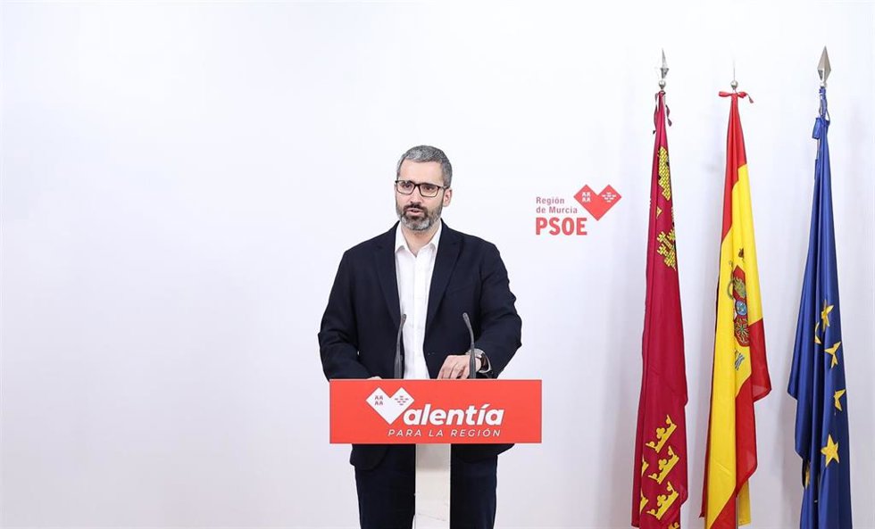 El secretario general del PSOE de la Región de Murcia, Francisco Lucas