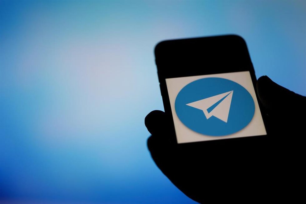 Archivo - Logo de Telegram en un teléfono móvil (archivo)
