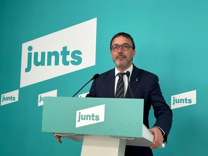 El portavoz de Junts, Josep Rius