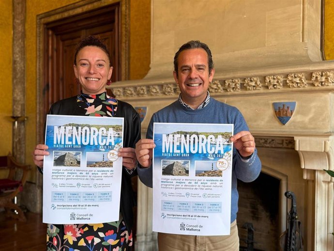 El Consell de Mallorca impulsa un viaje cultural a Menorca para personas mayores.